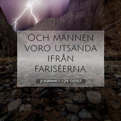 Johannes 1:24 SV1917 Bild av bibelvers