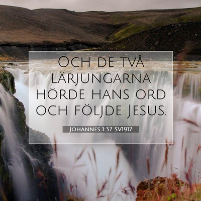 Johannes 1:37 Bibelvers Förklarad