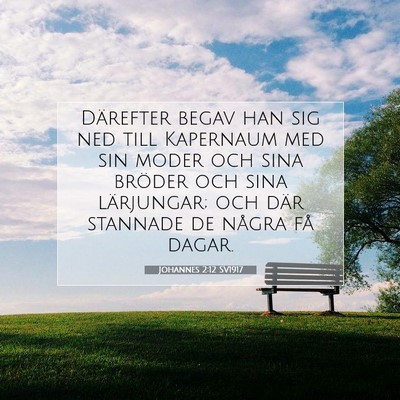 Johannes 2:12 Bibelvers Förklarad