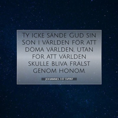 Johannes 3:17 Bibelvers Förklarad