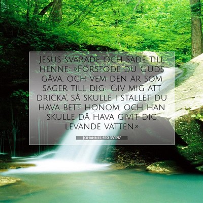 Johannes 4:10 SV1917 Bild av bibelvers