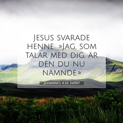 Johannes 4:26 Bibelvers Förklarad