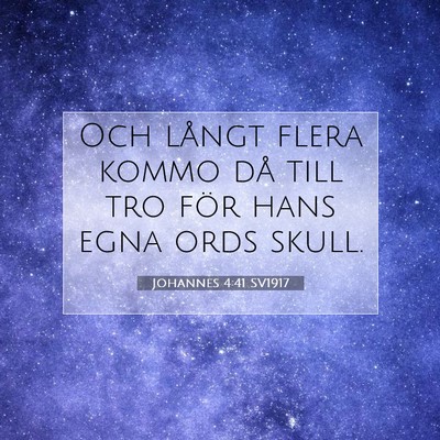 Johannes 4:41 Bibelvers Förklarad