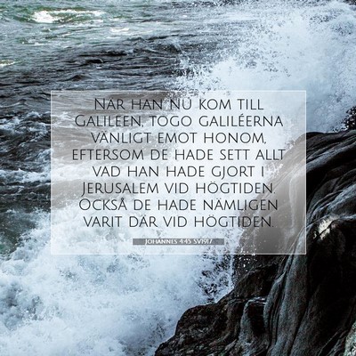 Johannes 4:45 Bibelvers Förklarad