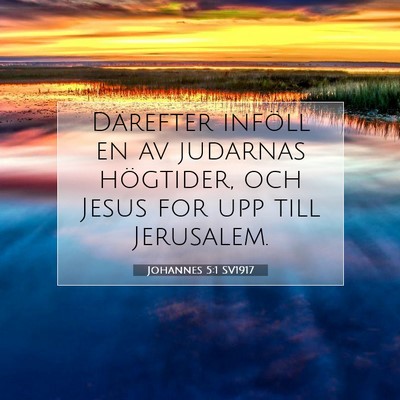 Johannes 5:1 Bibelvers Förklarad