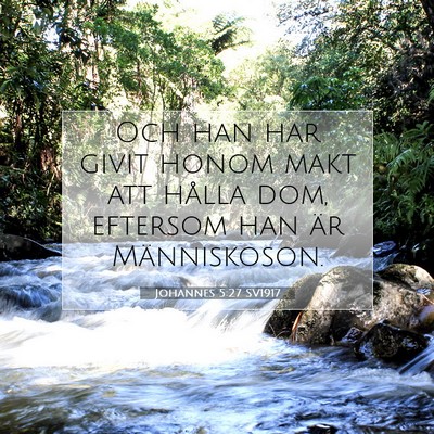 Johannes 5:27 Bibelvers Förklarad