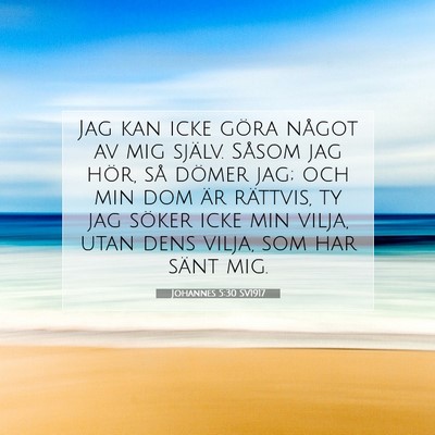 Johannes 5:30 Bibelvers Förklarad
