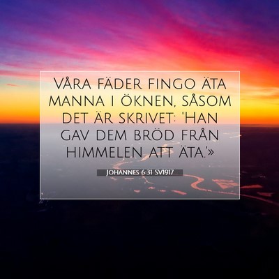 Johannes 6:31 SV1917 Bild av bibelvers
