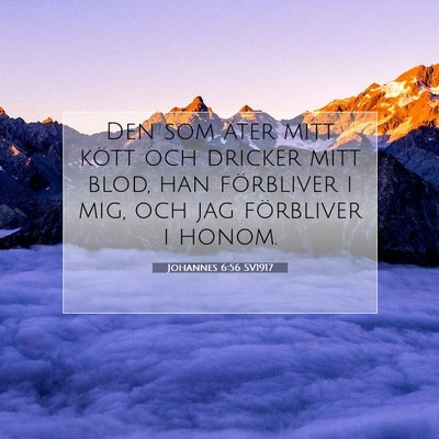 Johannes 6:56 SV1917 Bild av bibelvers