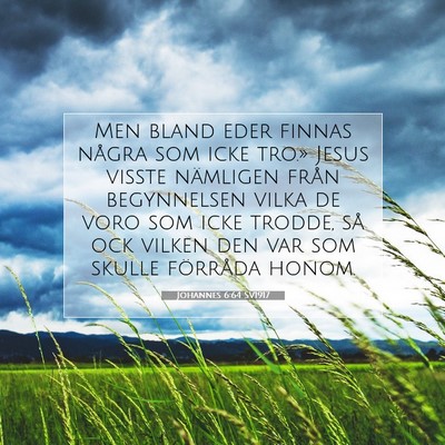 Johannes 6:64 Bibelvers Förklarad