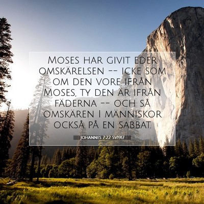 Johannes 7:22 Bibelvers Förklarad