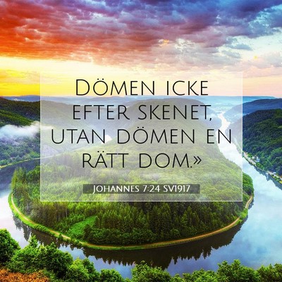 Johannes 7:24 SV1917 Bild av bibelvers