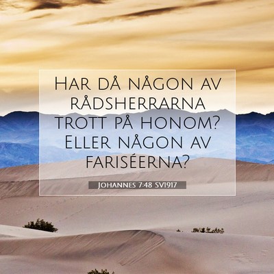 Johannes 7:48 Bibelvers Förklarad