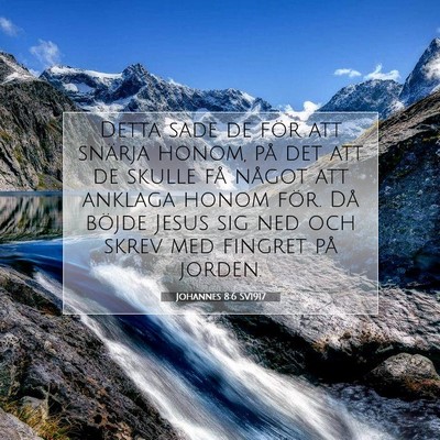 Johannes 8:6 SV1917 Bild av bibelvers