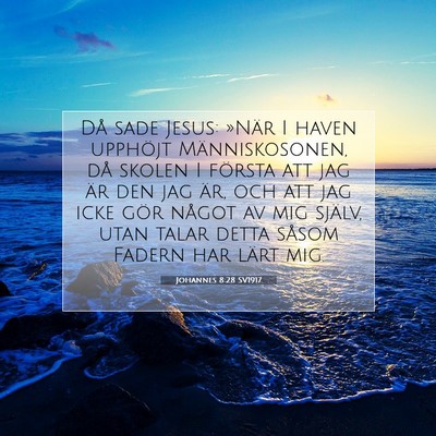 Johannes 8:28 Bibelvers Förklarad