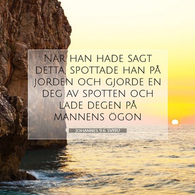 Johannes 9:6 Bibelvers Förklarad