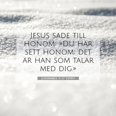 Johannes 9:37 Bibelvers Förklarad