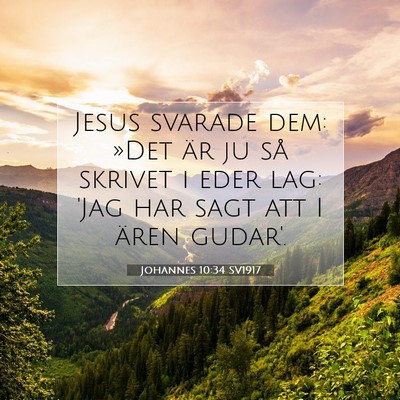 Johannes 10:34 SV1917 Bild av bibelvers