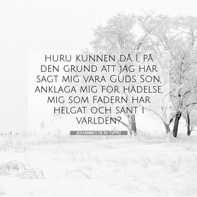 Johannes 10:36 Bibelvers Förklarad