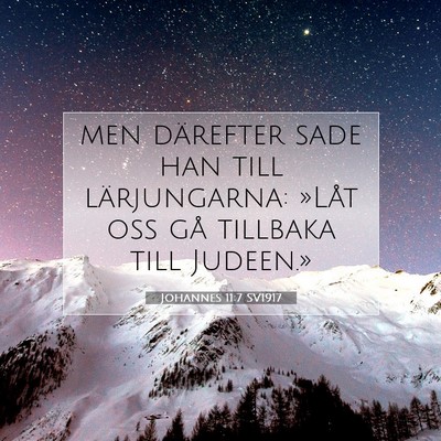 Johannes 11:7 Bibelvers Förklarad