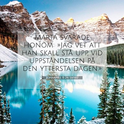 Johannes 11:24 Bibelvers Förklarad
