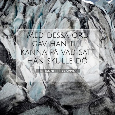 Johannes 12:33 Bibelvers Förklarad