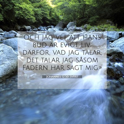 Johannes 12:50 Bibelvers Förklarad