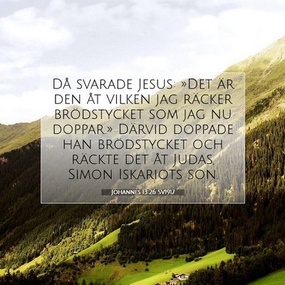 Johannes 13:26 SV1917 Bild av bibelvers