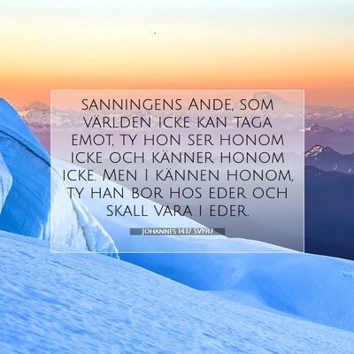 Johannes 14:17 SV1917 Bild av bibelvers