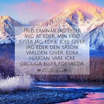 Johannes 14:27 SV1917 Bild av bibelvers