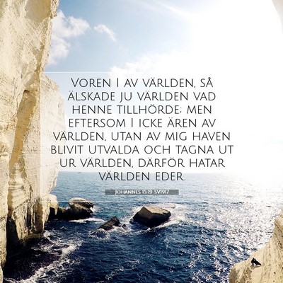 Johannes 15:19 SV1917 Bild av bibelvers