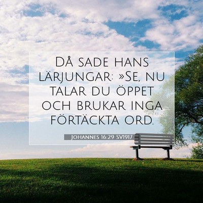 Johannes 16:29 Bibelvers Förklarad