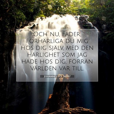 Johannes 17:5 SV1917 Bild av bibelvers