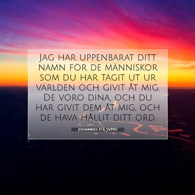 Johannes 17:6 Bibelvers Förklarad