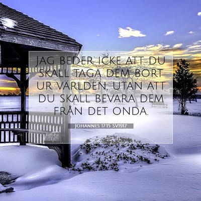 Johannes 17:15 SV1917 Bild av bibelvers