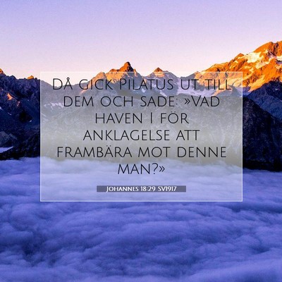Johannes 18:29 SV1917 Bild av bibelvers