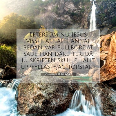 Johannes 19:28 Bibelvers Förklarad