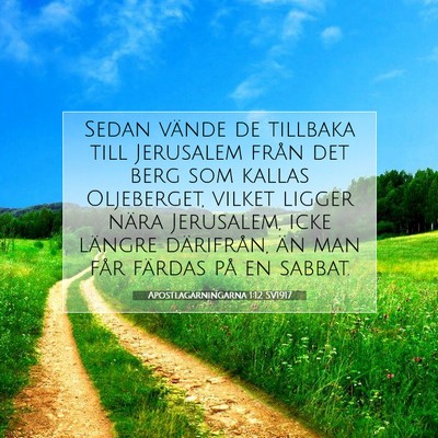 Apostlagärningarna 1:12 SV1917 Bild av bibelvers