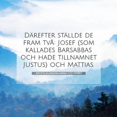 Apostlagärningarna 1:23 SV1917 Bild av bibelvers