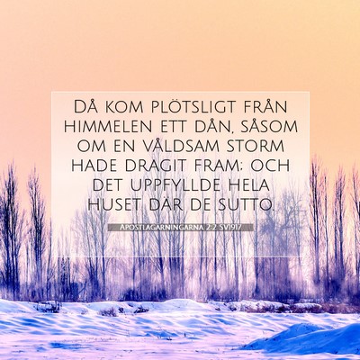 Apostlagärningarna 2:2 SV1917 Bild av bibelvers