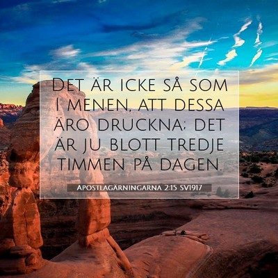 Apostlagärningarna 2:15 Bibelvers Förklarad