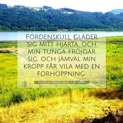 Apostlagärningarna 2:26 SV1917 Bild av bibelvers