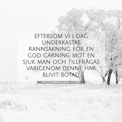Apostlagärningarna 4:9 Bibelvers Förklarad