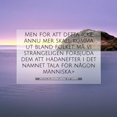Apostlagärningarna 4:17 Bibelvers Förklarad