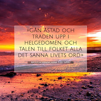 Apostlagärningarna 5:20 Bibelvers Förklarad