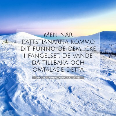 Apostlagärningarna 5:22 Bibelvers Förklarad