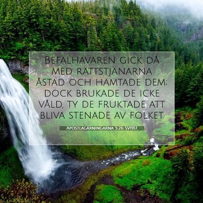 Apostlagärningarna 5:26 Bibelvers Förklarad