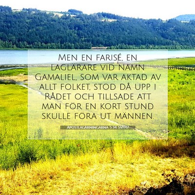 Apostlagärningarna 5:34 SV1917 Bild av bibelvers