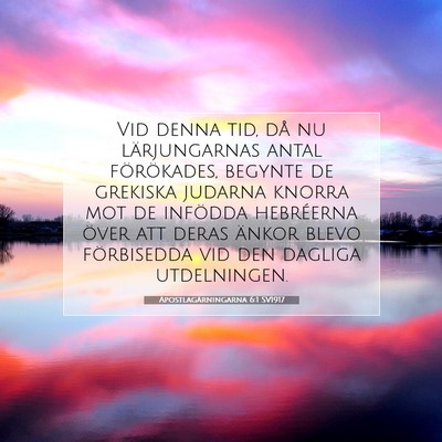 Apostlagärningarna 6:1 Bibelvers Förklarad
