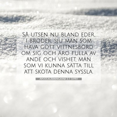 Apostlagärningarna 6:3 SV1917 Bild av bibelvers